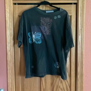 Bluefish Extravaganza Hand painted cotton T-XL